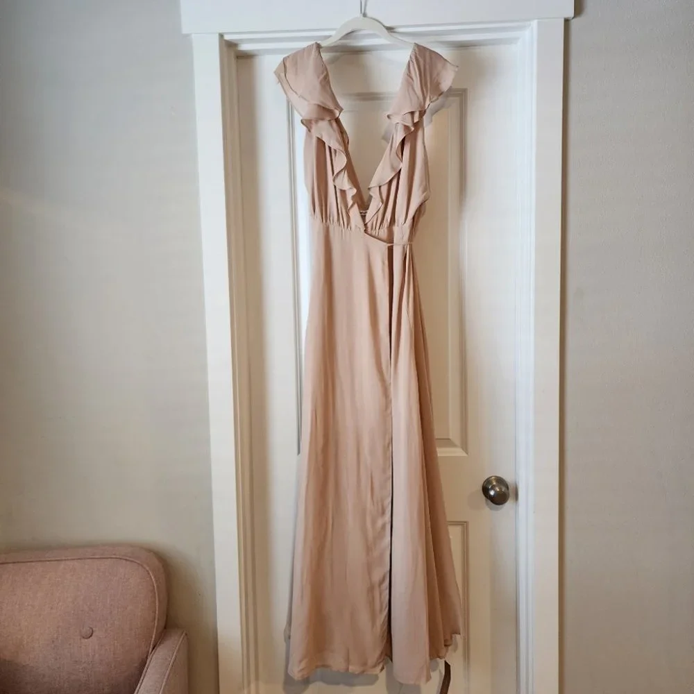 REFORMATION  Peppermint bridal gown Maxi Dress Size Large - Picture 12 of 16